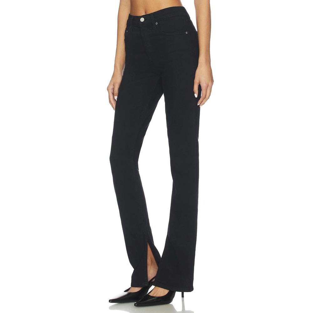 AGOLDE Dame High‎ Rise Straight Leg Jeans Black Ingram Petite 28P
